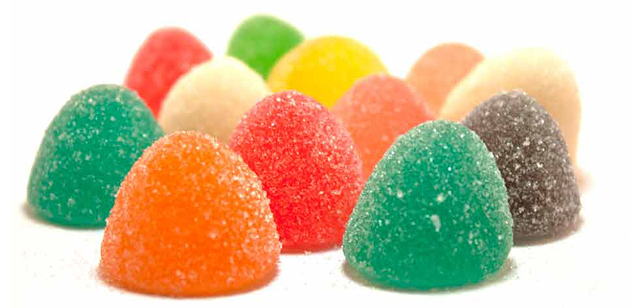 Gotitas — teardrop sugar-coated gummy candies